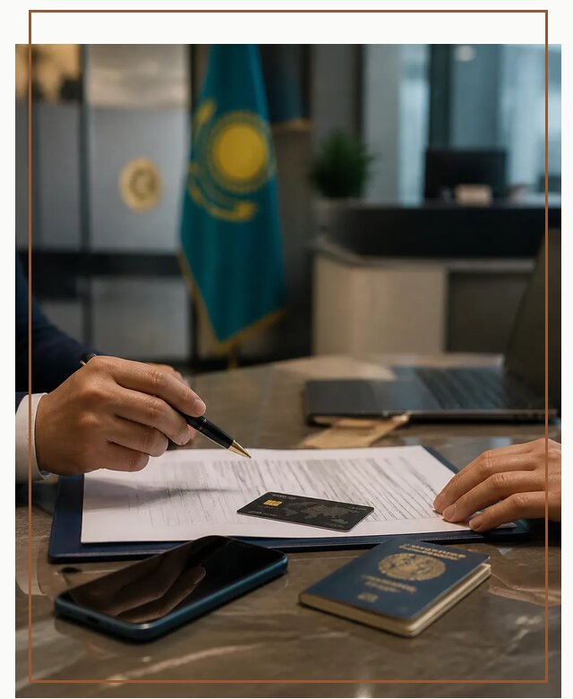 Открытие счета и банковской карты в Казахстане в Сасове